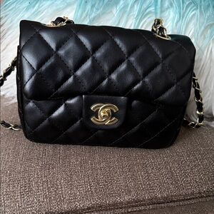 Black Quilted Shoulder Bag